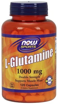 Produktbild von NOW Foods - L-Glutamin, 1000mg, 120 Kapseln