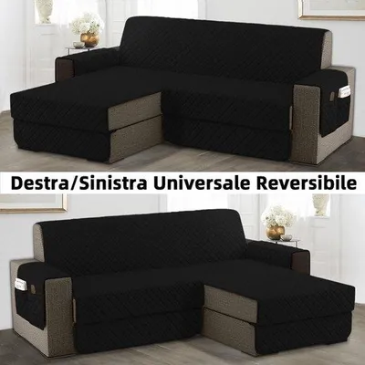 Produktbild von Kissen-Tisch, L-vormig, 300 cm, sitzgarnitur-schutz, wasserfest, umkehrbar, schwarz