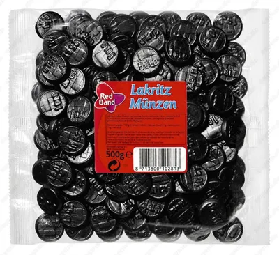Produktbild von Red Band Lakritz Münzen 500 g