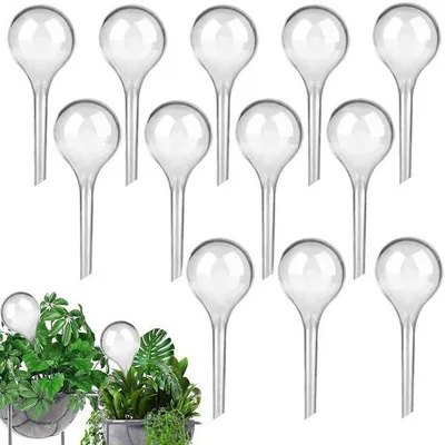 Produktbild von Unyqoos® 12er-Set Kleine automatische Bewässerungskugeln aus PVC – Selbstbewässerung für Topf-, Zimmer-, Balkon- und Hängepflanzen