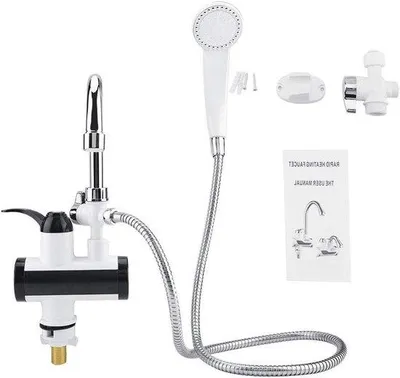 Obrázek produktu pro Elektrická sprcha s ukazatelem teploty, 220 V, sprchová hlavice