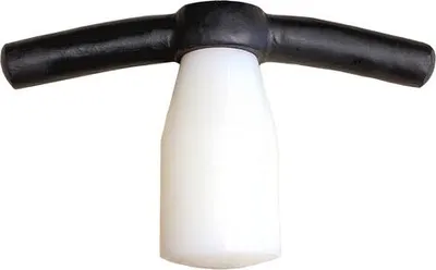 Produktbild von Plattenlegerramme 3000 g - Mit weichgehaltener Kunststoffpuppe - Rückschlagarm