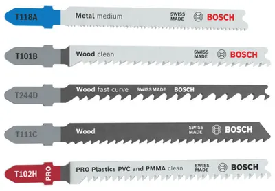 Zdjęcie produktu dla Zestaw brzeszczotów do piły szablastowej Bosch Professional, do obróbki wielu materiałów, 5-elementowy.