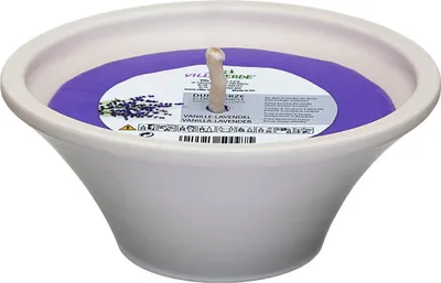 Produktbild von Villa Verde Duftkerze in Keramikschale Van.-Lavendel, Höhe: 8 cm, Ø 18 cm
