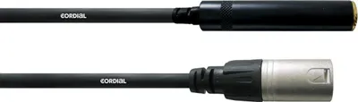 Produktbild von Cordial CFM 0.15 KM, 6.35mm, Weiblich, Männlich, 0,15 m, Schwarz