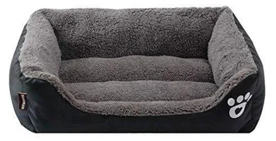 Produktbild von Hundebett Katzenbett Tierbett Hundekorb Schlafplatz M Schwarz