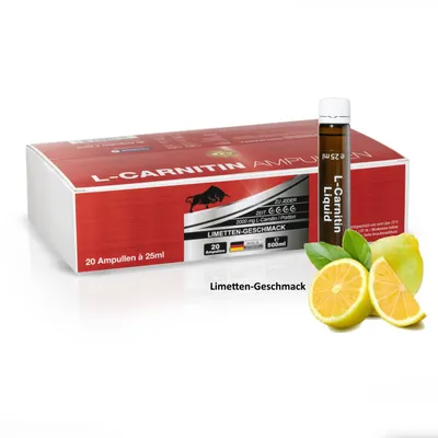 Produktbild von BPV - L-CARNITIN LIQUID - Hochdosiert 2000mg - 20 x 25ml Ampullen - Turbo Burner für eine Top Figur in der Definitionsphase