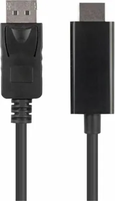 Produktbild von Lanberg CA-DPHD-11CC-0030-BK, DisplayPort, HDMI, 3 m, Schwarz
