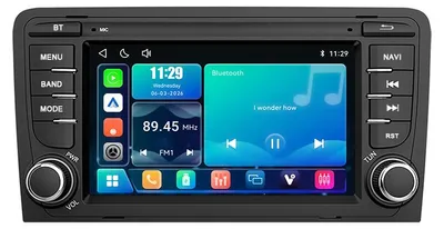 Produktbild von Linux Nachrüstradio 7 Zoll für Audi A3 8P 2003–2013 mit CarPlay & Android wireless USB Auto Bluetooth 5.1 RDS