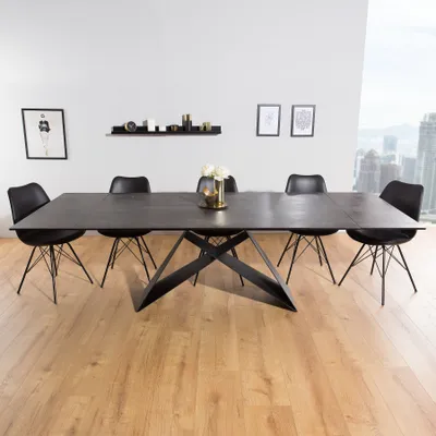 Produktbild von riess-ambiente Ausziehbarer Esstisch PROMETHEUS 180-220-260cm Lava Keramik Esszimmertisch Tisch