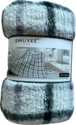 Produktbild von SMUKEE TEDDY Kuscheldecke Gemütlich Flauschig Karo