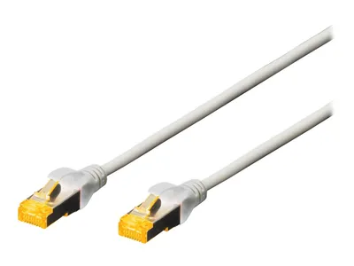 Image de DIGITUS Patchkabel Cat6a S/FTP 2xRJ45  0.25mgrau Hebelschutz