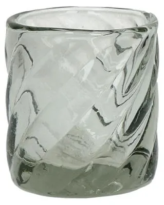 Productafbeelding van Pomax Antigua theelichthouder, glas, transparant, Ø 7 x H 8 cm