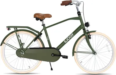 Produktbild von SJOEF City Kinderfahrrad 24 Zoll | Ab 8-12 Jahren | Kinder Fahrrad für Jungen / Jugend | EN4210  | V-Brake & Rücktrittbremse | Reflektoren & Schloss - Grün