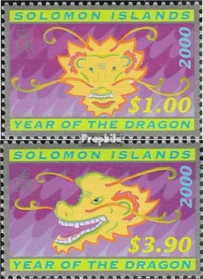 Produktbild von Briefmarken Salomoninseln 2000 Mi 1025-1026 (kompl.Ausg.) postfrisch Chinesisches Neujahr