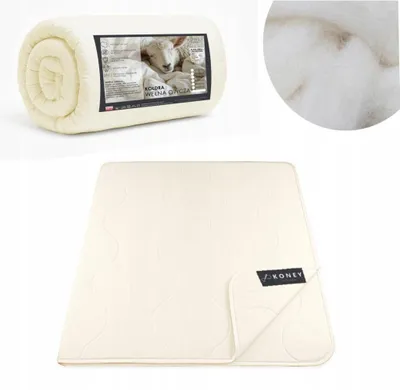 Produktbild von Bettdecke - Ganzjährig - 160x200 cm - Medium - Creme - aus Mikrofaster und SCHAFSWOLLE