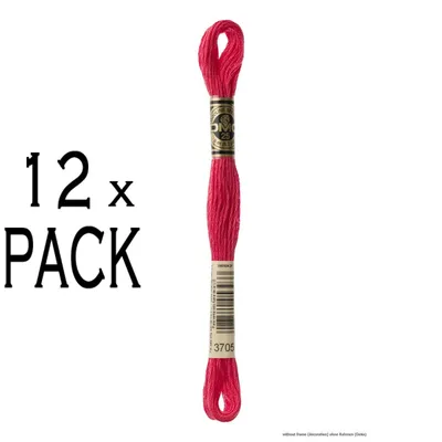 Immagine prodotto di 12 fili DMC Mouline Special, filo da ricamo, 117mc - 3705, 6 fili, 8 metri