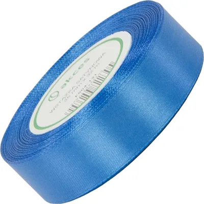 Zdjęcie produktu dla Wstążka satynowa niebieska 25mm - 32mb