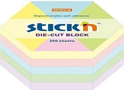 Obrázek produktu pro Notes samoprzylepny sześciokątny pastelowy Maped 250 kartek