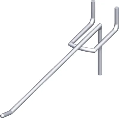 Produktbild von alfer Lochblechhaken, groß 80 mm 80 x 15 x 3.4 mm Stahl verzinkt