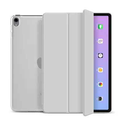 Produktbild von Hülle für Apple iPad Air 11" (2026/2025/2024) M4 M3 M2 & iPad Air 10.9" (2022/2020) Case Smart Cover Etui Tasche Wake Up Sleep Funktion - SILBER