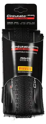 Produktbild von Pirelli Cinturato Gravel H, 28", Straße, Tubeless-Ready-Reifen, Klappbarer Wulst, Schwarz, 127 TPI