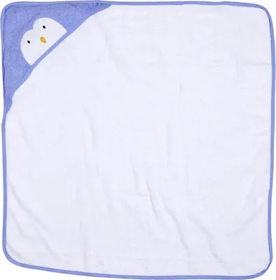 Zdjęcie produktu dla Ręcznik z kapturem dla niemowląt, 100% bawełna, 80 x 80 cm, przyjazny dla skóry i puszysty