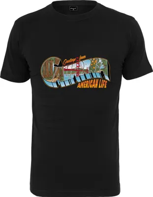 Image de T-shirt pour homme Mr. Tee, modèle "American Life Greetings", couleur noire - taille XS
