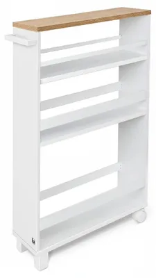 Produktbild von Bomoe Nischenregal 15cm breit Hylla, 79x50cm, Weiß & Eiche