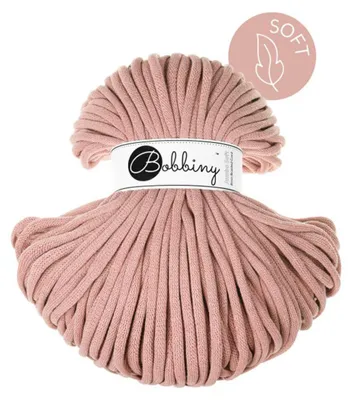 Produktbild von Bobbiny Jumbo 8 mm 100 m Blush Schnur
