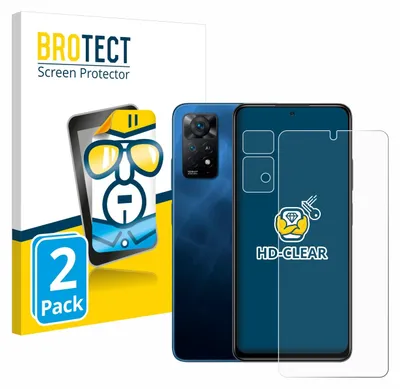 Produktbild von 2x Für Xiaomi Redmi Note 11 Pro 5G (Display+Kamera) Schutzfolie BROTECT Displayschutz Display Schutz Folie Klar Transparent