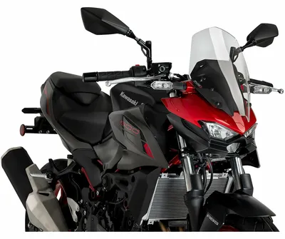 Immagine prodotto di Cupolino PUIG Naked N.G. Touring trasparente 370x250 per KAWASAKI Z/Z SE