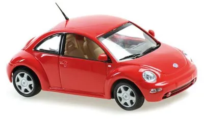 Produktbild von Minichamps 1:43 VOLKSWAGEN NEW BEETLE - 1998 - RED 940058001