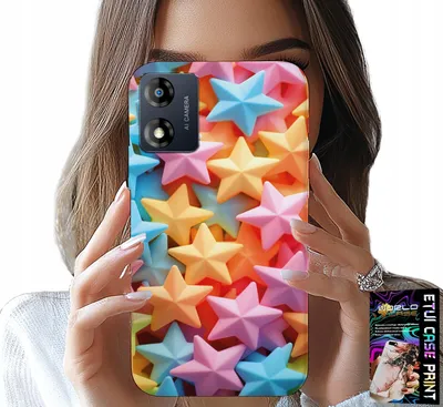 Immagine prodotto di Custodia per Motorola Moto E13 - Custodia a stelle colorate +Folio
