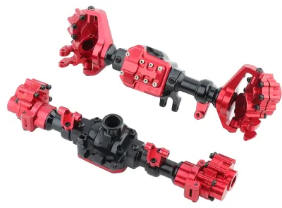 Obrázek produktu pro Příslušenství pro modely aut Kovové portálové nápravy vpředu a vzadu pro Traxxas TRX-4 RC Crawler v měřítku 1:10
