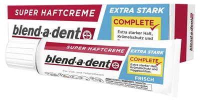 Image de Crème adhésive complète pour prothèses dentaires, 12 tubes de 47g