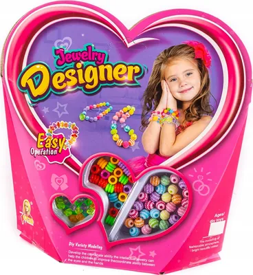 Produktbild von Perlenset zum Armbänder Basteln - Kreatives Schmuckset für Kinder - Bunte DIY Perlen