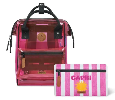 Immagine prodotto di CABAIA zaino per il tempo libero zaino Adventurer Tansparent Backpack 5,5L Sorrento rosa