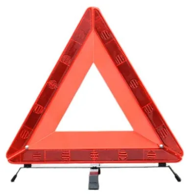 Image de INF Triangle de signalisation réfléchissant pour voiture – Triangle pliable ABS haute visibilité avec support métallique et stabilité 360°