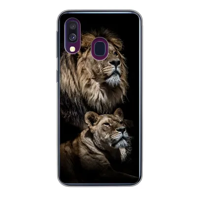 Produktbild von MuchoWow® Handyhülle Schutzhülle Hülle für Samsung Galaxy A40 Löwe - Löwin - Porträt Silikon Softcase Handy Hülle - Handy-Tasche