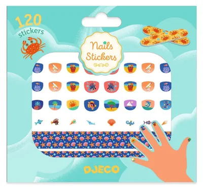 Image de Autocollants pour ongles, motif méditerranéen, Djeco