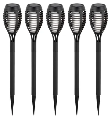 Zdjęcie produktu dla Zestaw 5 sztuk metalowych podpórek do lamp solarnych/latarni "FANILO", wysokość: 47 cm