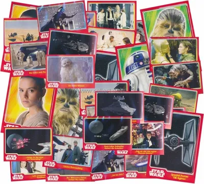 Zdjęcie produktu dla TOPPS - Spar 6 - Star Wars - Journey to Star Wars - 100 różnych kart podstawowych - Niemcy