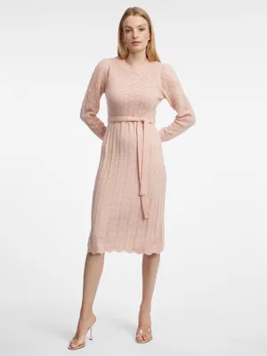 Produktbild von Orsay Hellrosa Pulloverkleid aus Wollmischung für Damen 530413232000__M