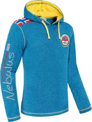 Produktbild von Nebulus Fleecepullover FLAGGY Herren, warmer Fleecepullover, Pulli aus Fleece mit Half Zip Reißverschluss, P5963 - Herren, malibublau, M