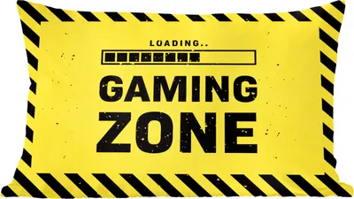 Produktbild von MuchoWow® Zierkissen Sofakissen Wohnzimmer Dekokissen 60x40 cm Spiele - Zitate - Controller - Spielzone - Spiel - Kopfkissen - Polster mit Foto