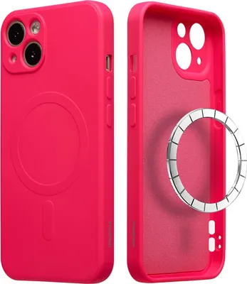 Zdjęcie produktu dla imoshion Color Backcover z MagSafe dla Apple iPhone 14 - Neon Pink
