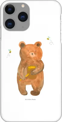 Produktbild von Mr. & Mrs. Panda Iphone 11 Pro Handyhülle Bär Honig - Weiß - Geschenk, Handy Case, Partner, Premium Kunststoff, Liebe, Teddy, Freund