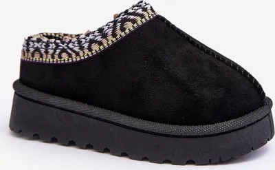 Produktbild von Kinder Gefütterte Slip-On Hausschuhe Schwarz Olivane 31