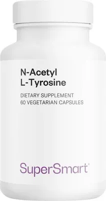 Produktbild von SuperSmart N-Acetyl L-Tyrosine Dietary Supplement - 60 Vegi-Kaps